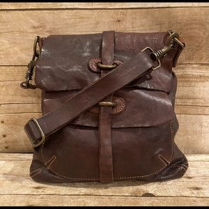 Campomaggi Brown Leather Crossbody Bag